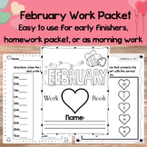 February Work Packet, Monthly Work Packet, Monthly Entry T