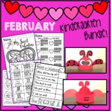 February Worksheet and Craft Bundle, Love Bug Craft and Mo