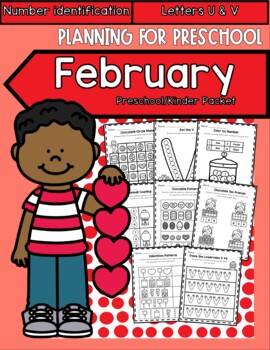 Preview of February Worksheets-Preschool/Kindergarten