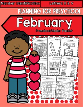 February Worksheets-Preschool/Kindergarten by Planning for Preschool'