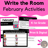 February Write the Room Activities