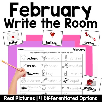 Preview of February Write the Room | Real Pictures