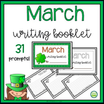 March Writing Booklet by It All Started with Flubber | TpT