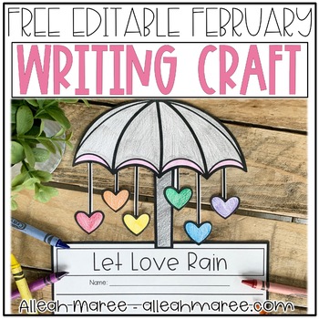 Preview of February Writing Prompt Craft Freebie