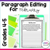 February Writing: Daily Paragraph Editing Worksheets 