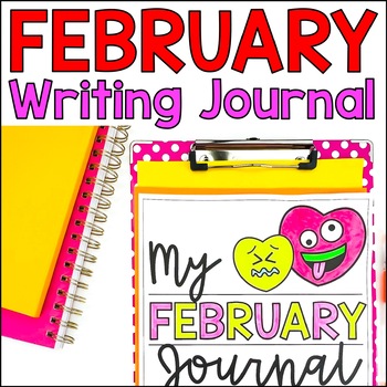 Preview of February Writing Journal | Winter Writing Prompts | Monthly Journal Prompts