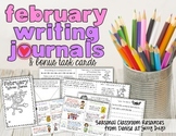 February Writing Journal and Task Cards