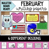 February Writing Papers and Bulletin Board Ready