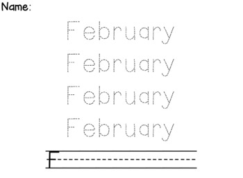 Preview of February Writing Practice