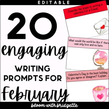 Preview of February Writing Prompts 