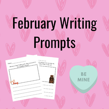 February Writing Prompts by Madi Gehner | TPT