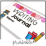 February Writing Valentine's Day Prompts Printable Journal