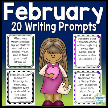 February Writing Prompts: 20 Writing Ideas to last all month long!