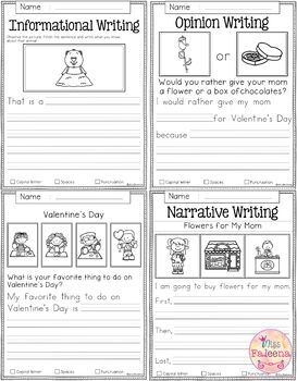 February Writing Prompts by Miss Faleena | Teachers Pay Teachers