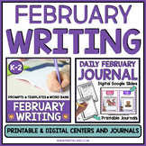February Writing Prompts Digital Google Slides Distance Learning