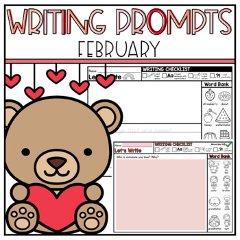 February Writing Prompts Digital & Printable | Hybrid Journals Google ...