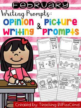 February Writing Prompts : Opinion Writing & Picture Prompts | TpT