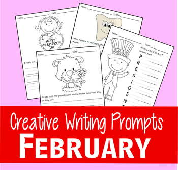February Writing Prompts (Valentine, President, Dental Health ...