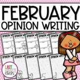 February and Valentine's Day Opinion Writing Prompts and G