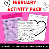 February and Valentine's Day | Student Activity Worksheets