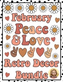 Preview of Peace & Love - February and Valentine's Day Decor Bundle