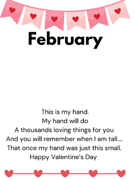 Preview of February handprint craft