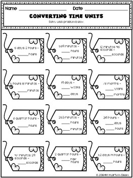 february in fourth grade no prep math and ela packet by hearts in bloom