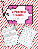 February themed FREEBIE printables!