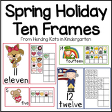 Ten Frames Activities for Valentine's Day, Presidents Day 