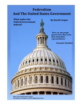 Preview of Federalism And The U.S. Government Reading And Reading Strategy