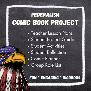 Preview of Federalism Comic Book Project - Civics & Government - Grades 6-12