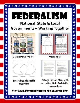 Preview of Federalism 3.4 & 3.13 - National, State, and Local Governments Working Together