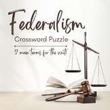 Federalism Terms Crossword Puzzle