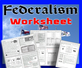 Preview of Federalism Worksheet