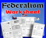 Federalism Worksheet
