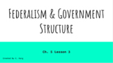 Federalism and Government Structure