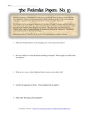 Federalist Papers 10 and 51 Analysis Worksheets