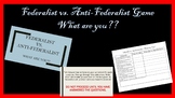 Federalist vs. Anti-Federalist Game  Which one are you??