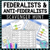 Federalists and Anti-Federalists Activity - Scavenger Hunt