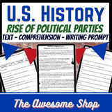 Federalists vs Democratic Republicans Text W/ Resources Pr