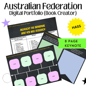 Preview of Australian Curriculum V8.4 Federation Portfolio - Interactive Book Creator