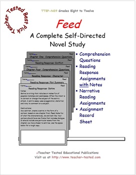 Preview of Feed: A Complete Novel Study