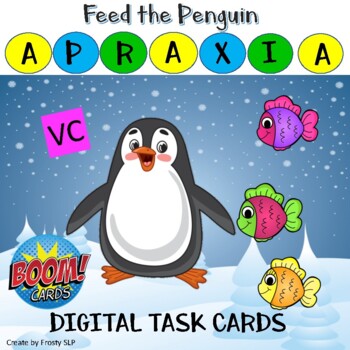 Feed Penguin Apraxia VC words- by Frosty SLP | TPT