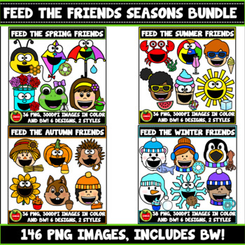 Preview of Feed The Friends Seasons Bundle