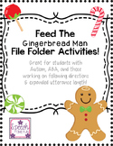 Feed The Gingerbread Man File Folder Activities
