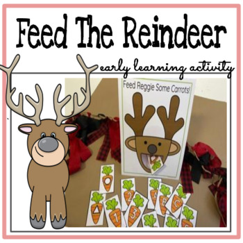 Feed The Reindeer - Math and Literacy Activity by Homeschooling Littles