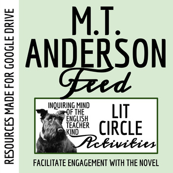 Preview of Feed by M.T. Anderson Literature Circle Activities for Google Drive