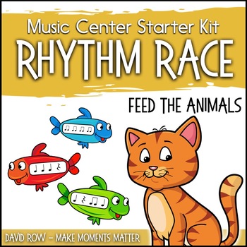 Preview of Music Center Starter - Feed the Animals Rhythm Race
