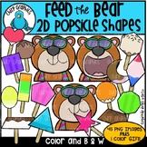 Feed the Bear 2D Popsicle Shapes Clip Art Set