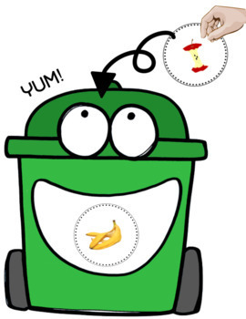Bin Sorting Activity Printable Poster Rubbish, Recycling and Compost Bins  Colourful Educational Hands on Activity Preschool 
